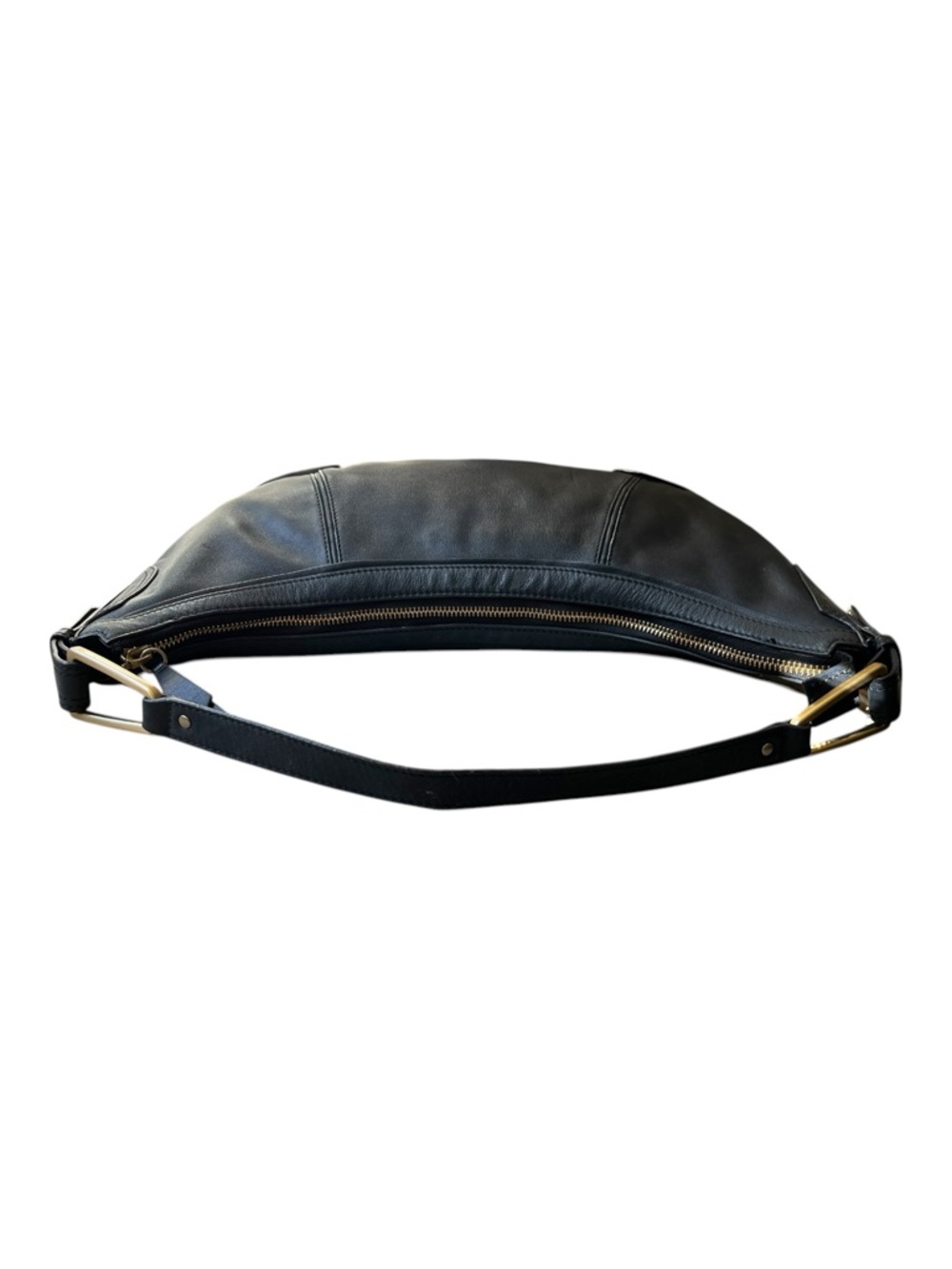 Cole Haan Black Leather Hobo Shoulder Hand Bag - Picture 10 of 13